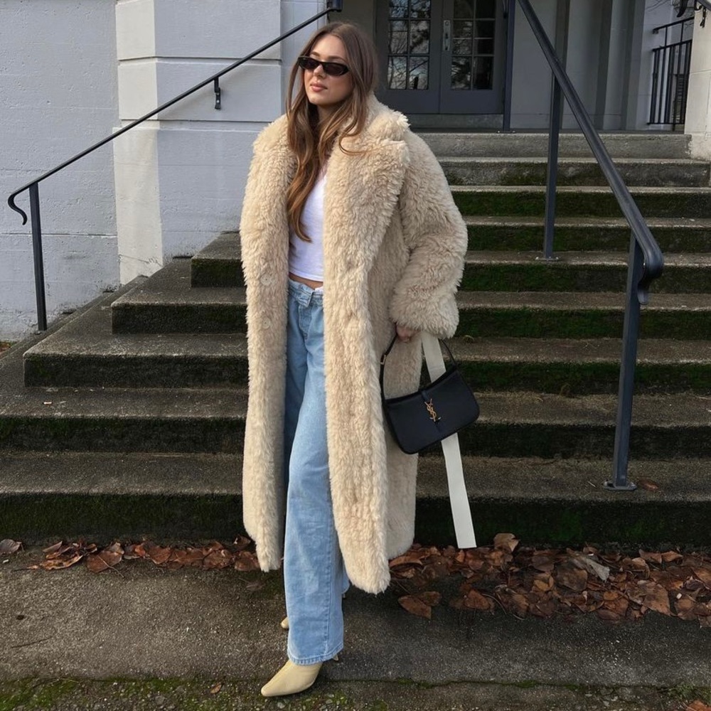 Zara Cream Pea Coat